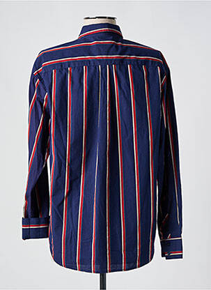 Chemisier tissage popeline manches longues bleu VICOMTE ARTHUR femme