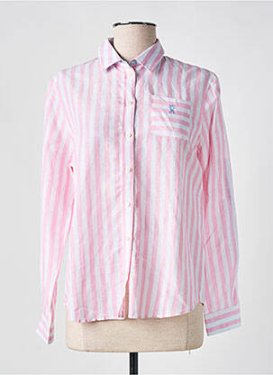 Chemisier tissage crêpe manches longues rose VICOMTE ARTHUR femme