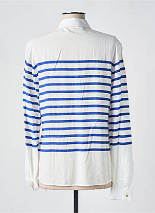 Chemisier coupe cintrée manches longues bleu SAINT JAMES femme
