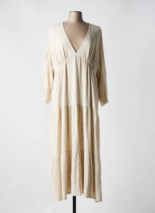 Robe longue beige ANNAHPA pour femme