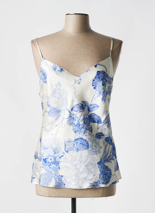 Top/Caraco bleu MARJOLAINE pour femme