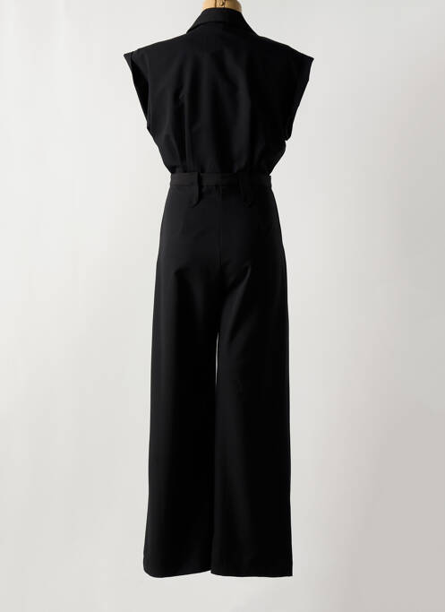 Combi-pantalon poches manches courtes noir ANNAHPA femme