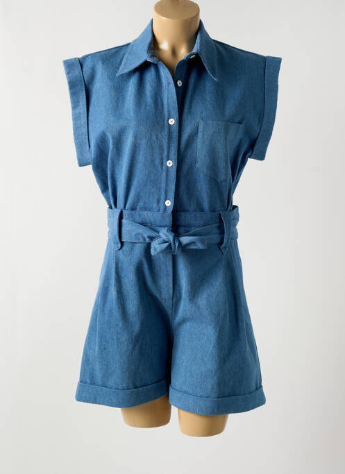 Combishort bleu ANNAHPA pour femme