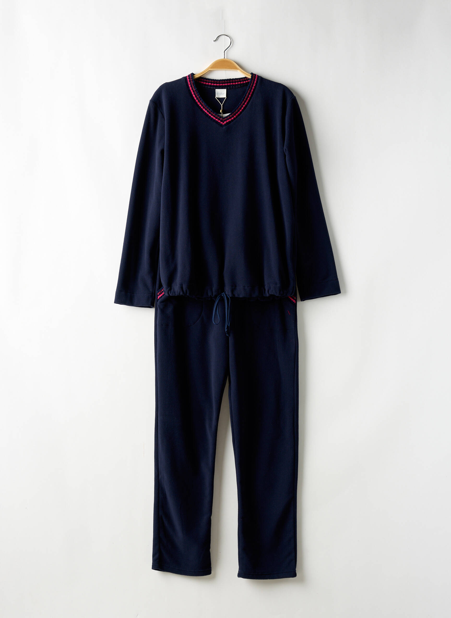 Pyjama Manches Longues Bleu Le Chat Femme 2547339-bleu00 Modz