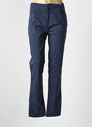 Pantalon slim tissage popeline taille normale bleu VICOMTE ARTHUR femme