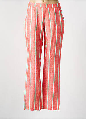 Pantalon droit taille haute taille haute rouge ANNAHPA femme