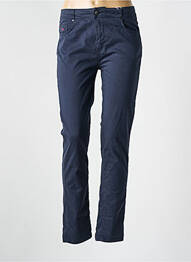Pantalon slim tissage popeline taille normale bleu VICOMTE ARTHUR femme