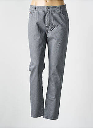Jeans coupe slim stretch taille normale gris LA GENTLE FACTORY femme