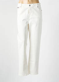 Jeans coupe slim stretch taille normale beige LA GENTLE FACTORY femme