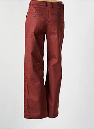 Pantalon chino tissage popeline taille normale orange LA GENTLE FACTORY femme