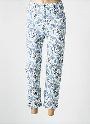Pantalon 7/8 taille haute taille haute bleu VICOMTE ARTHUR femme