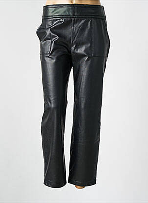 Pantalon 7/8 taille à pinces taille normale noir ANNAHPA femme