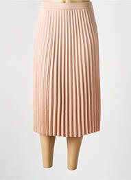 Jupe mi-longue fermeture zip latéral rose FRIME femme