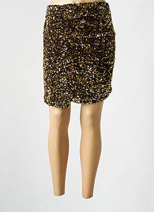 Jupe courte doublure or ANNAHPA femme