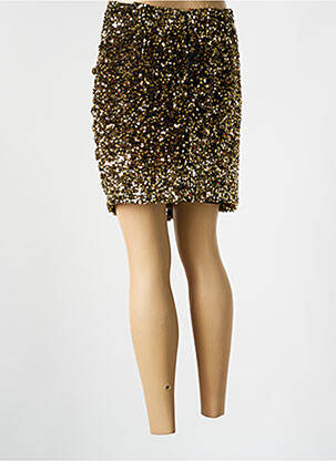 Jupe courte doublure or ANNAHPA femme