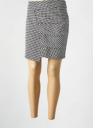 Jupe courte fermeture zippée au dos noir ANNAHPA femme