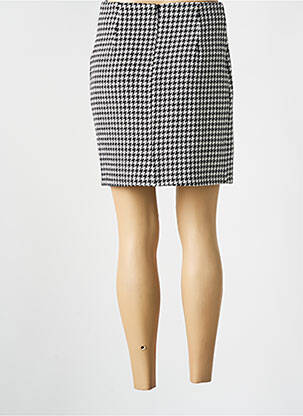 Jupe courte fermeture zippée au dos noir ANNAHPA femme