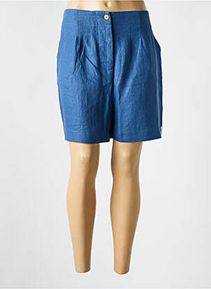 Short taille à pinces taille haute bleu LA GENTLE FACTORY femme