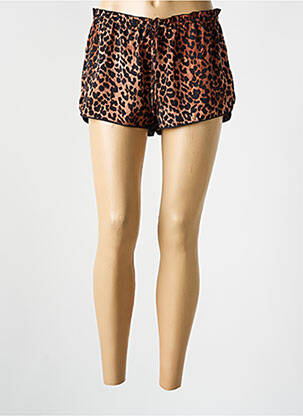 Pyjama taille élastique marron LOVE STORIES femme