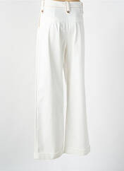 Pantalon large beige ANNAHPA pour femme seconde vue