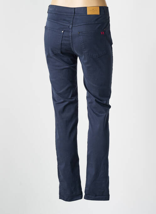 Pantalon slim tissage popeline taille normale bleu VICOMTE ARTHUR femme
