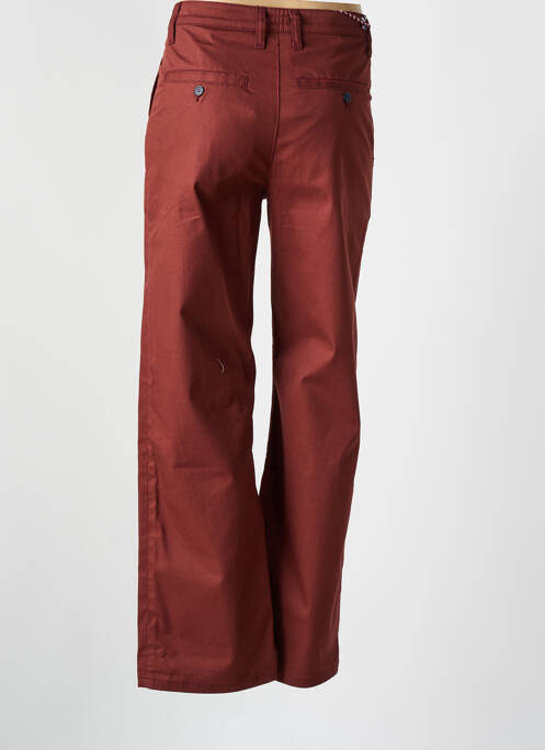 Pantalon chino tissage popeline taille normale orange LA GENTLE FACTORY femme