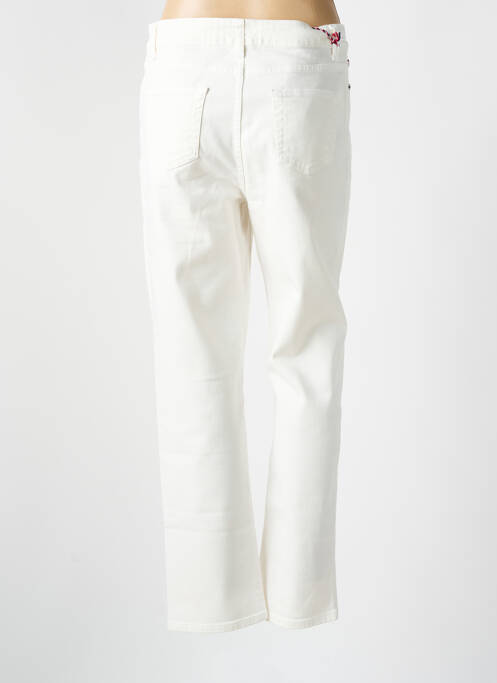 Jeans coupe slim beige LE GENTLE FACTORY pour femme