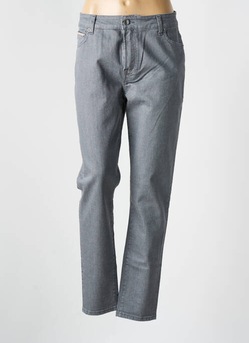 Jeans coupe slim gris LE GENTLE FACTORY pour femme