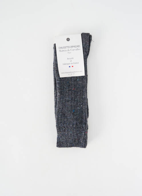 Chaussettes gris fonce CHAUSSETTES ORPHELINES pour homme