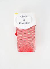 Collants rouge CLOVIS & CLOTHILDE pour femme seconde vue
