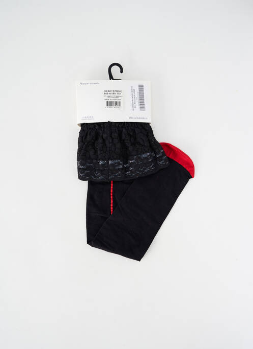 Bas imprimé fantaisie noir CLOVIS & CLOTHILDE femme