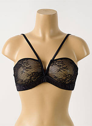 Soutien-gorge sans armature haut bandeau noir LOVE STORIES femme