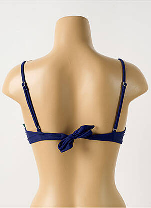 Haut de maillot de bain stretch haut soutien-gorge moulé bleu RAE femme
