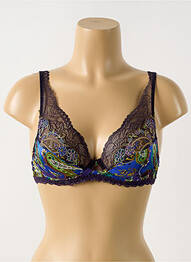 Soutien-gorge broderie haut soutien-gorge emboitant violet LISE CHARMEL femme