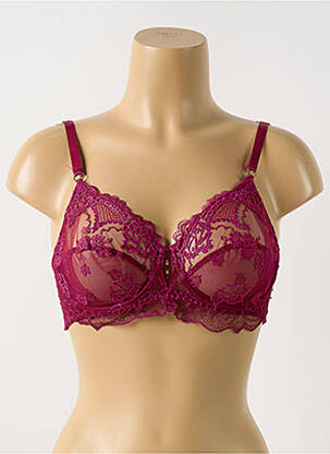 Soutien-gorge légère et transparente haut soutien-gorge emboitant rouge LISE CHARMEL femme