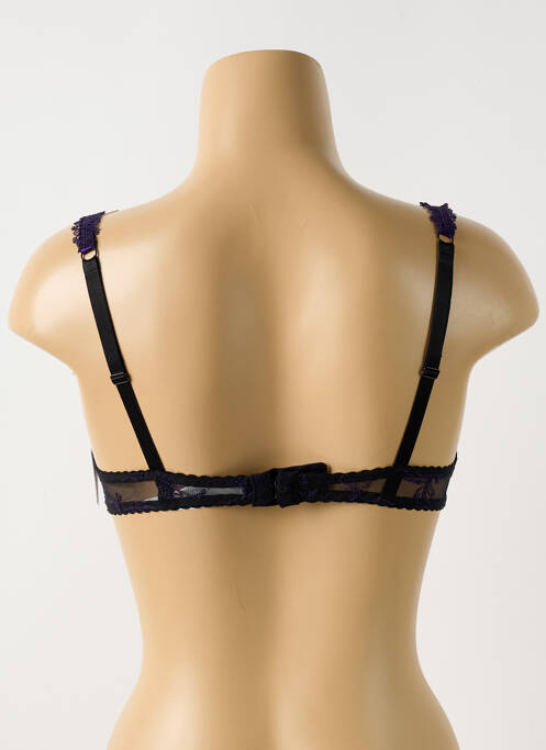 Soutien-gorge effet matière satinée haut soutien-gorge balconnet noir AUBADE femme
