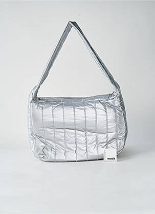 Sac fermeture zippée forme rectangulaire argent ANNAHPA femme