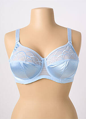 Soutien-gorge effet matière satinée haut soutien-gorge emboitant bleu ELOMI femme