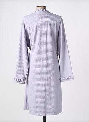 Robe de chambre col v gris PEIGNORA femme
