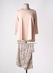 Pyjama rose CISO pour femme seconde vue