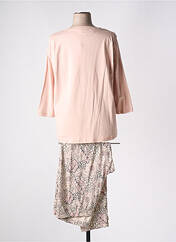Pyjama rose CISO pour femme seconde vue