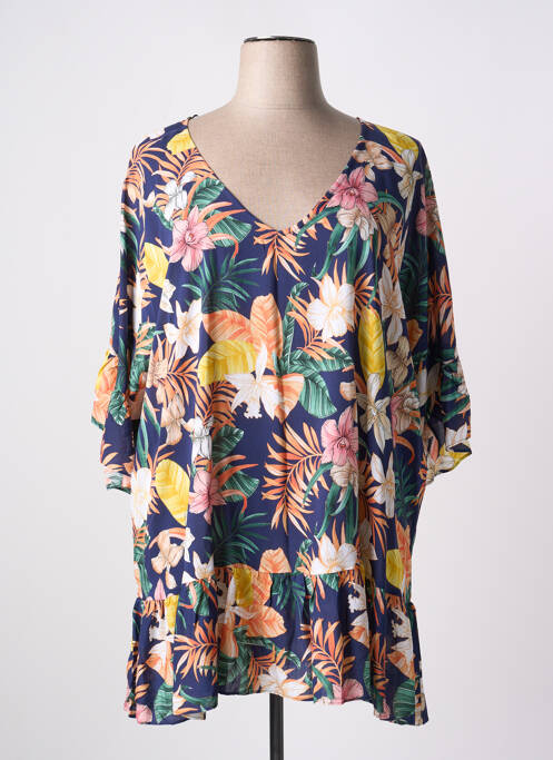 Tunique manches courtes bleu ROSA FAIA pour femme