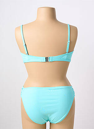 Maillot de bain 2 pièces stretch haut bandeau bleu SUN PLAYA femme