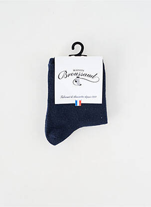 Chaussettes bleu MAISON BROUSSAUD pour femme
