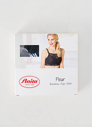 Soutien-gorge sans armature haut bandeau noir ANITA femme