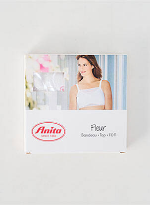 Soutien-gorge sans armature haut bandeau blanc ANITA femme