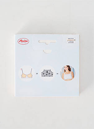 Soutien-gorge sans armature haut bandeau blanc ANITA femme