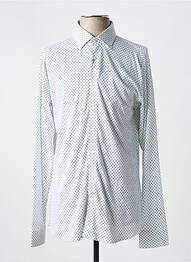 Chemise manches longues imprimé fantaisie blanc DESOTO homme