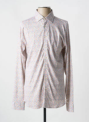 Chemise manches longues imprimé fantaisie blanc DESOTO homme