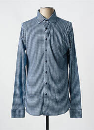 Chemise manches longues imprimé fantaisie bleu DESOTO homme